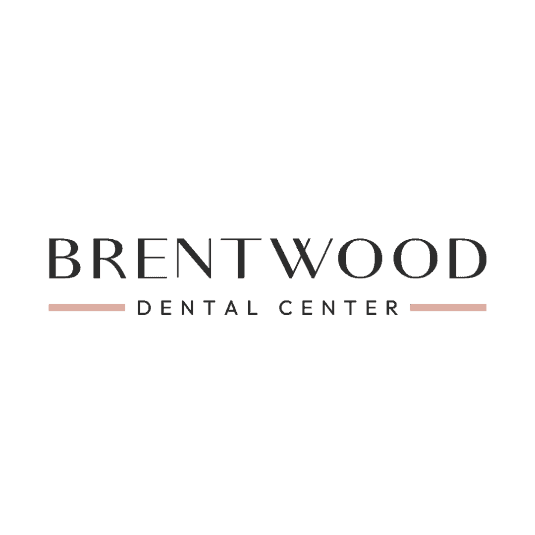 Brentwood dental center logo on black background.
